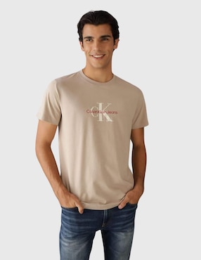 Playera Calvin Klein Cuello Redondo Para Hombre