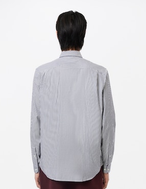 Camisa business casual Lacoste de algodón manga larga para hombre