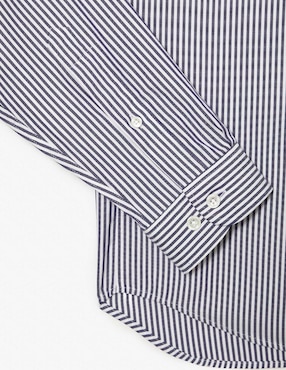 Camisa business casual Lacoste de algodón manga larga para hombre