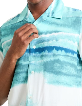 Camisa casual Perry Ellis manga corta para hombre