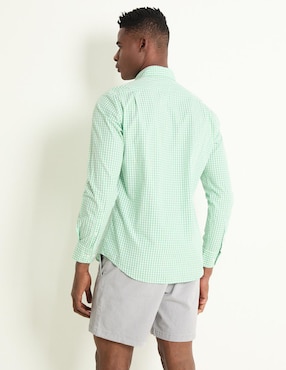 Camisa casual Scappino de algodón manga larga para hombre
