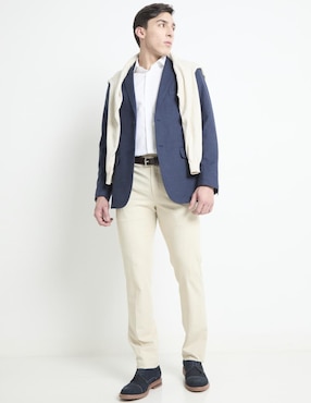 Camisa casual Scappino de algodón manga larga para hombre