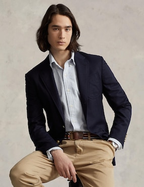 Camisa casual Polo Ralph Lauren de algodón manga larga para hombre