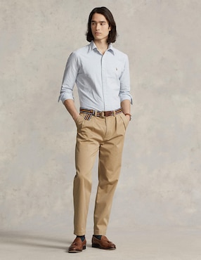 Camisa casual Polo Ralph Lauren de algodón manga larga para hombre