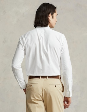 Camisa casual Polo Ralph Lauren de algodón manga larga para hombre