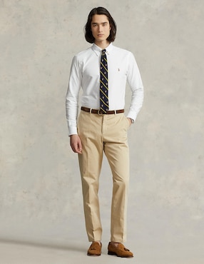 Camisa casual Polo Ralph Lauren de algodón manga larga para hombre