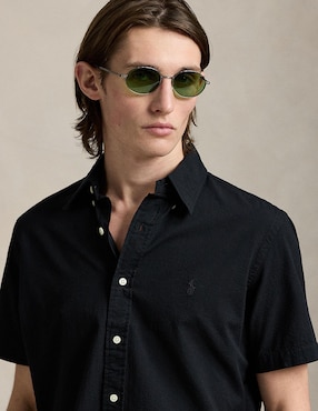 Camisa casual Polo Ralph Lauren de algodón manga corta para hombre