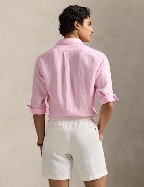 Camisa casual Polo Ralph Lauren de algodón manga larga para hombre