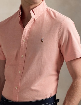 Camisa casual Polo Ralph Lauren de algodón manga corta para hombre