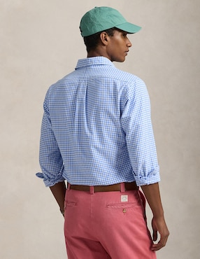 Camisa casual Polo Ralph Lauren de algodón manga larga para hombre