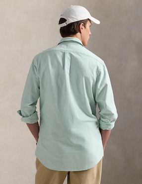 Camisa casual Polo Ralph Lauren de algodón manga larga para hombre