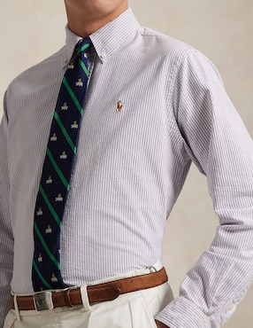 Camisa casual Polo Ralph Lauren de algodón manga larga para hombre