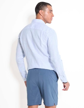 Camisa casual Faherty de algodón manga larga para hombre