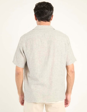 Camisa casual Faherty de algodón manga corta para hombre