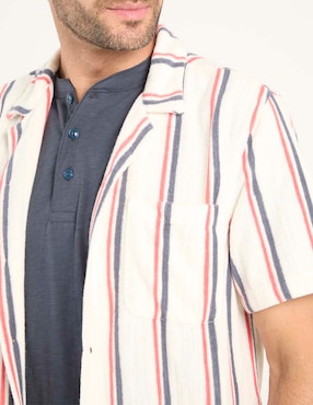 Sobrecamisa casual Faherty de algodón manga corta para hombre
