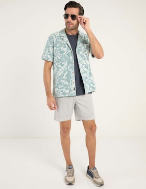 Sobrecamisa casual Faherty de algodón manga corta para hombre