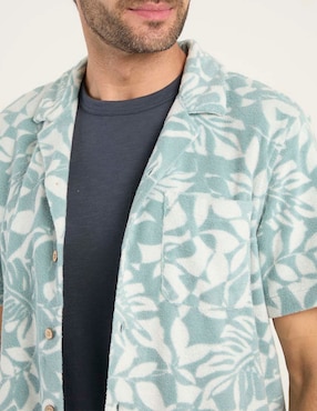 Sobrecamisa casual Faherty de algodón manga corta para hombre
