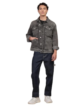 Chamarra Denim Tommy Jeans Con Bolsillos Para Hombre