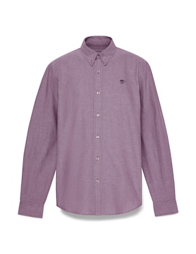 Camisa casual Timberland de algodón manga larga para hombre