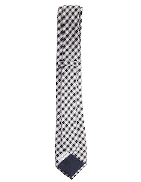 Corbata Scappino regular de seda estampado a cuadros para hombre