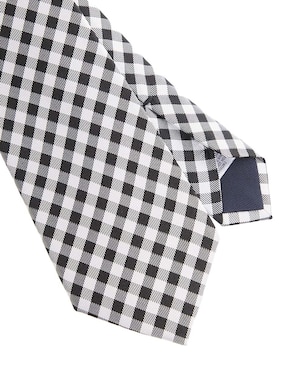 Corbata Scappino regular de seda estampado a cuadros para hombre