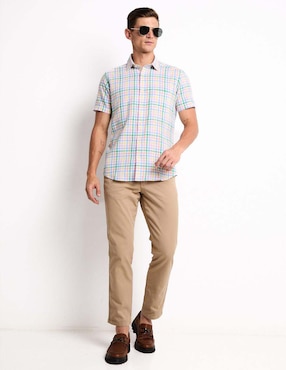 Pantalón chino regular Scappino de algodón para hombre