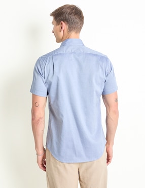 Camisa casual Scappino de algodón manga corta para hombre