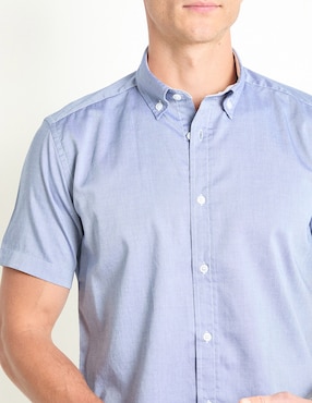 Camisa casual Scappino de algodón manga corta para hombre