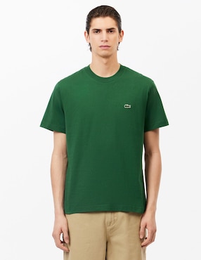 Playera Lacoste Carry over cuello redondo para hombre