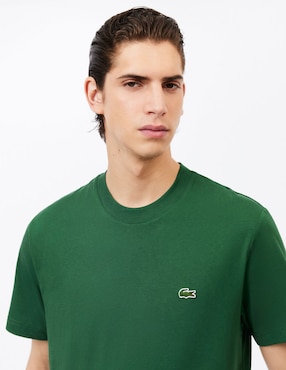 Playera Lacoste Carry over cuello redondo para hombre