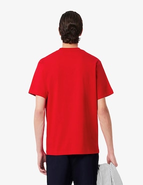 Playera Lacoste Carry Over cuello redondo para hombre