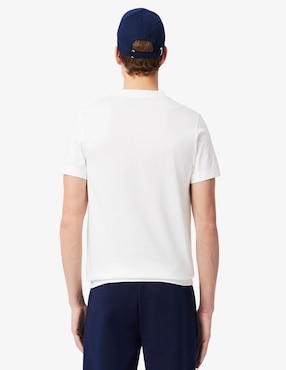 Playera Lacoste cuello redondo para hombre