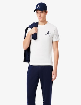Playera Lacoste cuello redondo para hombre