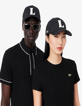 Gorra con visera curva hebilla para béisbol Lacoste Carry Over para adulto