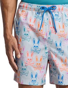 Traje de baño Psycho Bunny bolsa con cierre para hombre