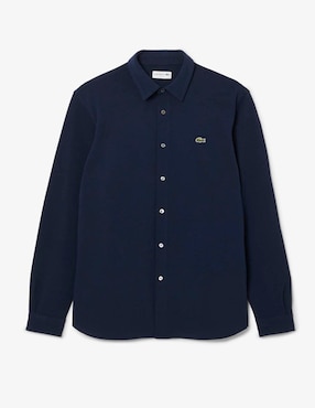 Camisa casual Lacoste de algodón manga larga para hombre