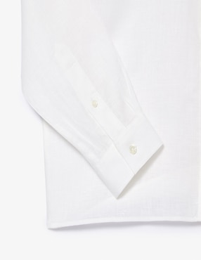Camisa casual Lacoste de lino manga larga para hombre