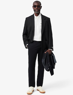 Camisa casual Lacoste de lino manga larga para hombre