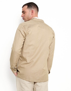 Sobrecamisa casual Scappino de algodón manga larga para hombre