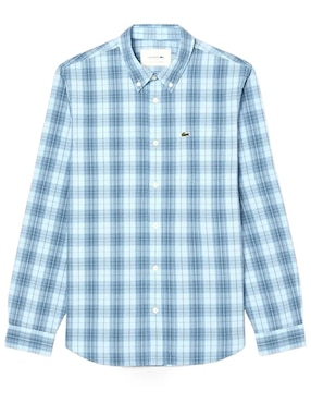 Camisa casual Lacoste de algodón manga larga para hombre