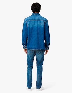 Jeans slim Lacoste lavado stone wash para hombre