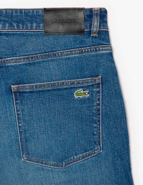 Jeans slim Lacoste lavado stone wash para hombre
