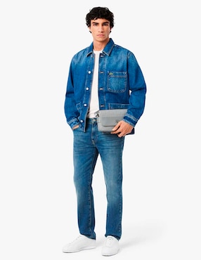 Jeans slim Lacoste lavado stone wash para hombre