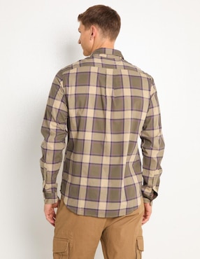 Camisa casual Timberland de algodón manga larga para hombre