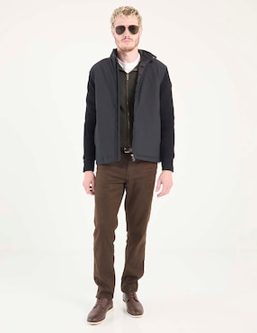 Chamarra casual Colmar de algodón con bolsillos para hombre