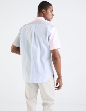 Camisa casual Eden Park de algodón manga corta para hombre