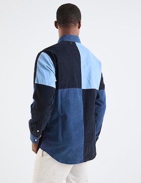 Camisa casual Eden Park de algodón manga larga para hombre