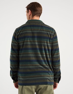 Sobrecamisa casual Nautica manga larga para hombre