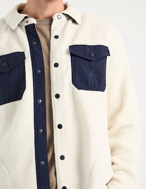 Sobrecamisa casual Nautica manga larga para hombre