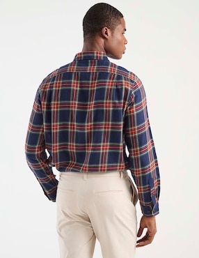 Camisa casual Nautica manga larga para hombre